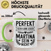 Martina Tasse Geschenk Perfekt Sein Kann Jeder Geschenkidee Geburtstag Grün Trendation