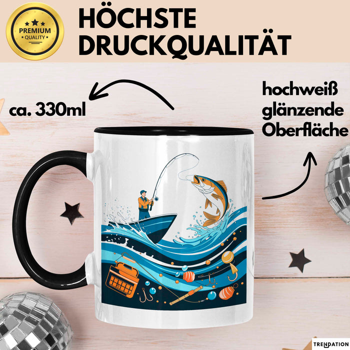 Angler Tasse Geschenk Lustige Geschenkidee Spruch Für Angel Liebhaber Trendation