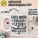 Buchleser Bücher Lesen Tasse Geschenk Lustige Geschenkidee Spruch Lass Mich Einfach Lesen Weiß Trendation