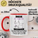 Tierverhaltenstherapeutin Tasse Geschenk Becher Stark Attraktiv Furchtlos Tierverhaltenstherapeutin Lustige Geschenkidee Rot Trendation
