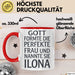 Ilona Tasse Geschenk Gott Formte Die Perfekte Frau Ilona Geschenkidee Rot Trendation