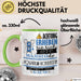 Aquarium-Hobbyistin Tasse Geschenk Lustiger Spruch Bitte Erheben Sie Sich Seine Majestät Die Aquarium-Hobbyistin Betritt Den Raum Grün Trendation