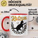 Katzen Geschenk Tasse Katzen-Besitzerin Kaffeebecher Katzen Servicepersonal Geschenkidee Rot Trendation