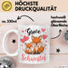 Big Sister Ältere Geschwister Schwestern Füchse Tasse Becher Geschenk Lustige Geschenkidee Spruch Big Sister Weiß Trendation