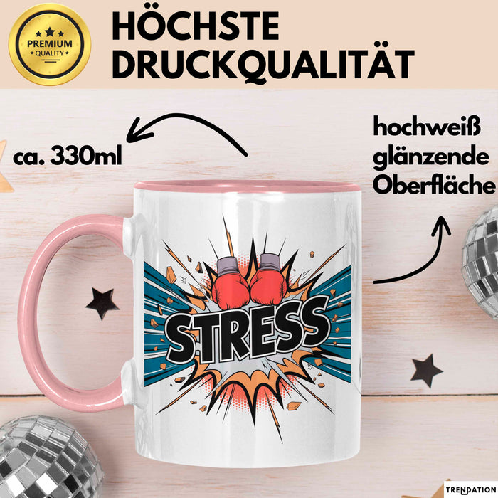Boxer Tasse Geschenk Lustige Geschenkidee Spruch Für Kampf Fans Rosa Trendation