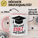 Schüler Abschluss Tasse Geschenk Lustige Geschenkidee Spruch Wir Sind Stolz Auf Dich Rosa Trendation