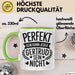 Gertrud Tasse Geschenk Perfekt Sein Kann Jeder Geschenkidee Geburtstag Grün Trendation