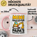 Bauleiter Bauunternehmer Tasse Geschenk Lustige Geschenkidee Spruch Mini Bauleiter Papa's Rechte Hand Rosa Trendation