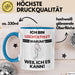 Leichtathlet Geschenk Tasse Lustiger Spruch Ich Bin Leichtathlet Warum Weil Ich Es Kann Geschenkidee Bester Leichtathlet Geburtstag Kaffee-Becher Blau Trendation