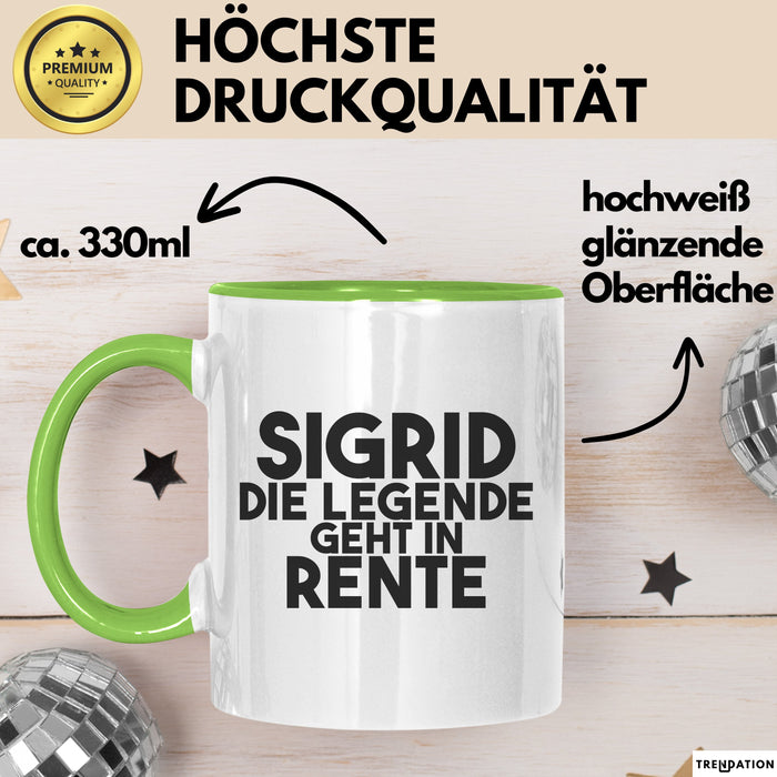 Sigrid Tasse Sigrid – Die Legende Geht In Rente Geschenk