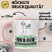 Biologe Geschenk Tasse Ich Bin Biologe Aber Sag Doch Einfach Superheld Lustige Geschenkdiee für Biologe Kaffee-Becher Rosa Trendation