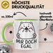 Bär Tierliebhaber Tasse Geschenk Lustige Geschenkidee Spruch Mir Doch Egal Grün Trendation