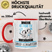 Singer-Songwriterin Tasse Geschenk Becher Stark Attraktiv Furchtlos Singer-Songwriterin Lustige Geschenkidee Rot Trendation