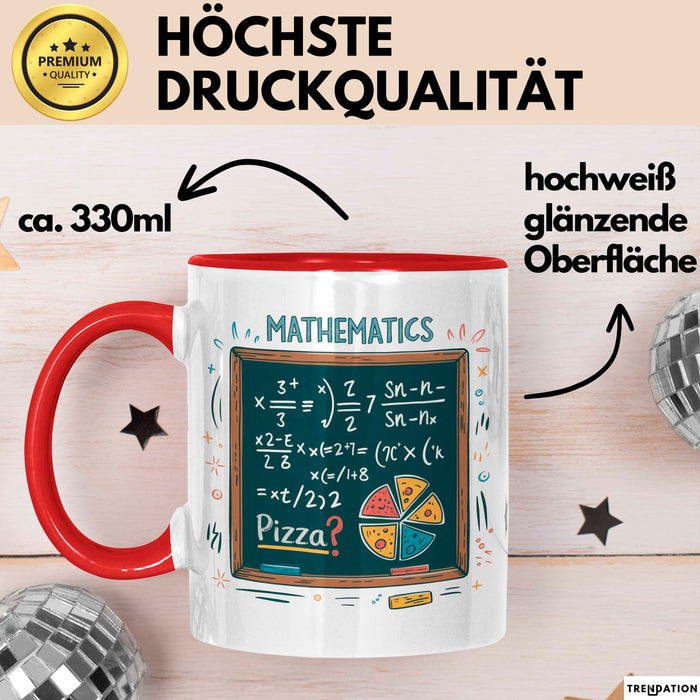 Mathematiker Tasse Geschenk Lustige Geschenkidee Spruch Für Zahlen Liebhaber Rot Trendation