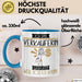 Verkäuferin Tasse Geschenk Ich Bin Verkäuferin Warum Weil Ich Es Kann Geschenkidee Geburtstag Blau Trendation