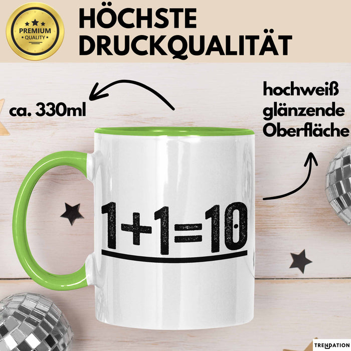 Informatik Softwareprogrammierer Tasse Geschenk Lustige Geschenkidee Spruch Grün Trendation