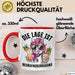 Humor Tasse Geschenk Die Lage Ist Besäufniserregend Geschenkidee Kaffee-Becher Rot Trendation