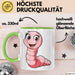 Regenwurm Tasse Geschenk Lustige Geschenkidee Spruch Grün Trendation