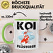 Koi-Fisch Tasse Geschenk Koi Flüsterer Koi Züchter Geschenkidee Becher Grün Trendation