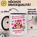 Eule Tierliebhaber Tasse Geschenk Lustige Geschenkidee Spruch Heute Möchte Ich Was Mit Menschen Machen Schuhubsen Wäre Toll Schwarz Trendation