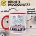 Langläufer Geschenk Tasse So Gut Kann Nur Ein Langläufer Aussehen Geschenkidee Kaffee-Becher Rot Trendation