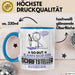 Schriftsteller Geschenk Tasse So Gut Kann Nur Ein Schriftsteller Aussehen Geschenkidee Kaffee-Becher Blau Trendation
