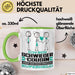Schwiegercousin Geschenk Tasse Ich Bin Schwiegercousin Aber Sag Doch Einfach Superheld Lustige Geschenkdiee für Schwiegercousin Kaffee-Becher Grün Trendation