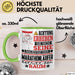 Marathonläufer Geschenk Tasse Lustiger Spruch Erheben Sie Sich Der Marathonläufer Betritt den Raum Grün Trendation
