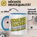 Englischlehrer Unterricht Tasse Geschenk Lustige Geschenkidee Spruch Englisch Lehrer Wie Ein Normaler Lehrer Nur Viel Cooler Blau Trendation