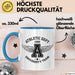 Sportabteilung Universitätsmannschaft Tasse Geschenk Lustige Geschenkidee Spruch Blau Trendation