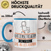 Katzenbetreuerin Geschenk Tasse Becher Die Frau Die Allen Kann Geschenkidee für eine Katzenbetreuerin Lustig Blau Trendation