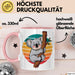 Retro Koala Tierliebhaber Tasse Geschenk Lustige Geschenkidee Spruch Rosa Trendation
