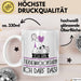 Geschenk für Tierheimvolontärin Tasse Lustige Geschenkidee Geburtstag Ich Bin Tierheimvolontärin Ich Darf Das Weiß Trendation