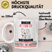 Haustier-Tätowiererin Tasse Geschenk Becher Stark Attraktiv Furchtlos Haustier-Tätowiererin Lustige Geschenkidee Weiß Trendation