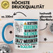 Jazz-Musiker Geschenk Tasse Lustiger Spruch Erheben Sie Sich Der Jazz-Musiker Betritt den Raum Blau Trendation