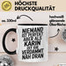 Karin Tasse Geschenk Niemand Ist Perfekt Karin Verdammt Nah Dran Geschenkidee Schwarz Trendation