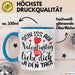 Valentinstag Tasse Geschenk für Ihn Sie Männer Für Paare Freundin Geschenkidee Kaffee-Becher Liebe Ich Liebe dich Jeden Tag Blau Trendation