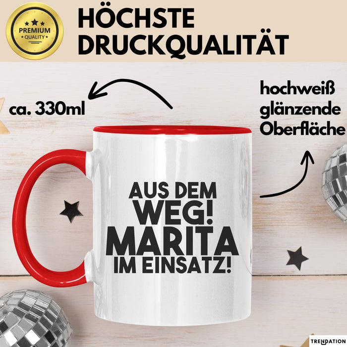 Marita Tasse Aus Dem Weg! Marita Im Einsatz! Geschenk