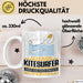 Kitesurfer Geschenk Tasse Ich Bin Kitesurfer Aber Sag Doch Einfach Superheld Lustige Geschenkdiee für Kitesurfer Kaffee-Becher Weiß Trendation