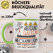 Mechanikerin Tasse Geschenk Lustig Abstand Halten Hochleistungs-Mechanikerin Mit Drang Zur Perfektion Bei Der Arbeit Grün Trendation
