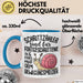 Schnecken-Liebhaber Tasse Geschenk Schrittzähler Sind Für Fortgeschrittene Ich Starte Mit Dem Bewegungsmelder Blau Trendation