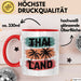 Bangkok Thailand Tasse Geschenk Lustige Geschenkidee Spruch Rot Trendation