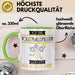 Volleyballspielerin Tasse Geschenk Ich Bin Volleyballspielerin Warum Weil Ich Es Kann Geschenkidee Geburtstag Grün Trendation