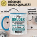 Bruder Tasse Geschenk Hey Bruder Bestes Geschenk Du Hast Mich Geschenkidee Blau Trendation