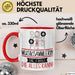 Musiksammlerin Geschenk Tasse Becher Die Frau Die Allen Kann Geschenkidee für eine Musiksammlerin Lustig Rot Trendation