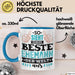 Witzige Tasse Geschenk So Sieht Der Beste Ehemann Der Welt Aus Blau Trendation
