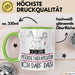 Geschenk für Pferdetherapeutin Tasse Lustige Geschenkidee Geburtstag Ich Bin Pferdetherapeutin Ich Darf Das Grün Trendation