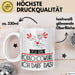 Geschenk für Rodeo-Cowgirl Tasse Lustige Geschenkidee Geburtstag Ich Bin Rodeo-Cowgirl Ich Darf Das Weiß Trendation