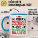Weihnachten Tasse Geschenk Lieber Weihnachtsmann Die Waren Alle Unartig Geschenkidee Xmas Kaffee-Becher Blau Trendation