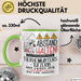 Tierheimunterstützerin Tasse Geschenk Lustig Abstand Halten Hochleistungs-Tierheimunterstützerin Mit Drang Zur Perfektion Bei Der Arbeit Grün Trendation